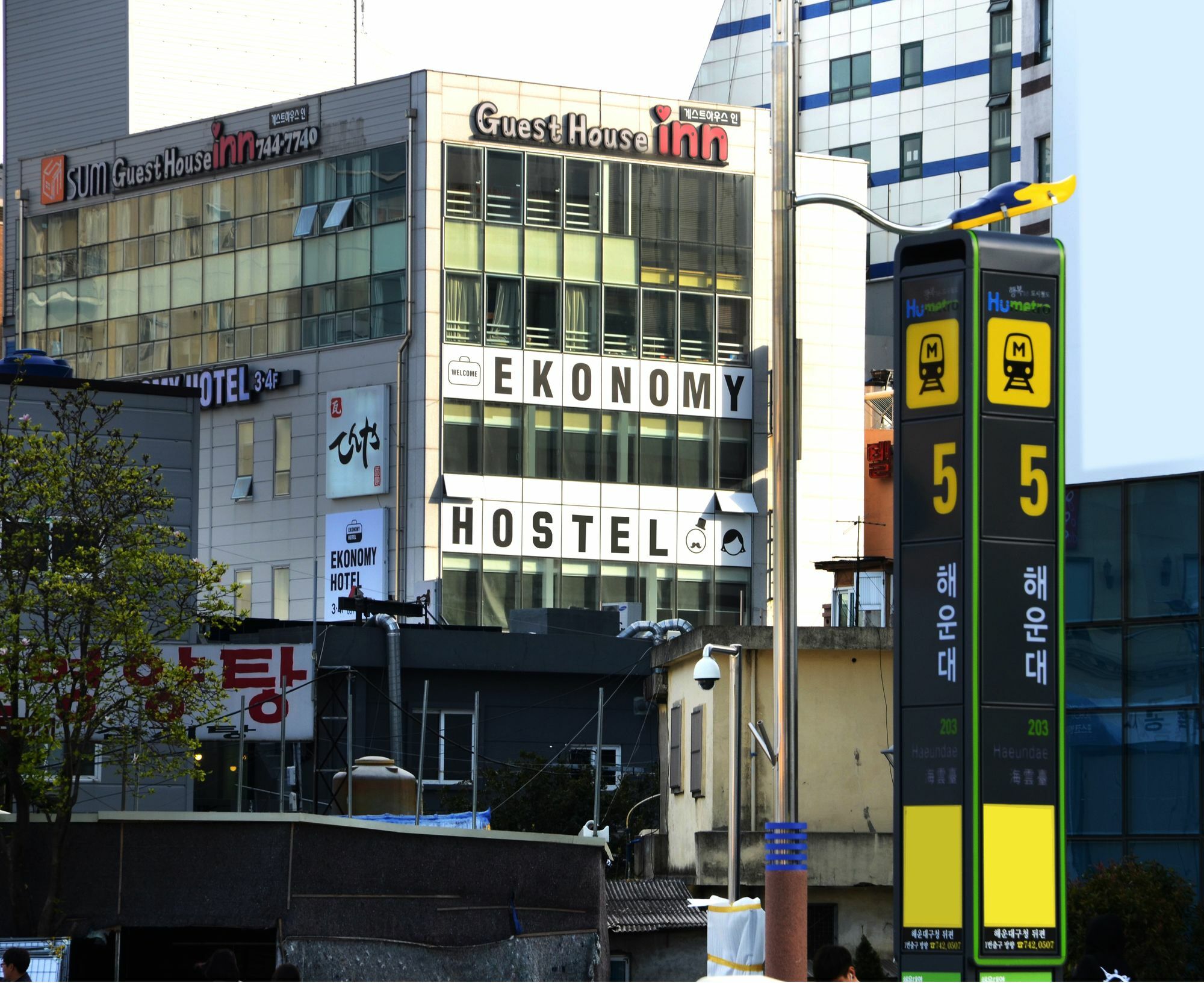 Ekonomy Haeundae Hostel Puszan Kültér fotó